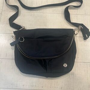 Lululemon Athletica Black Crossbody Bag with Adjustable Strap
